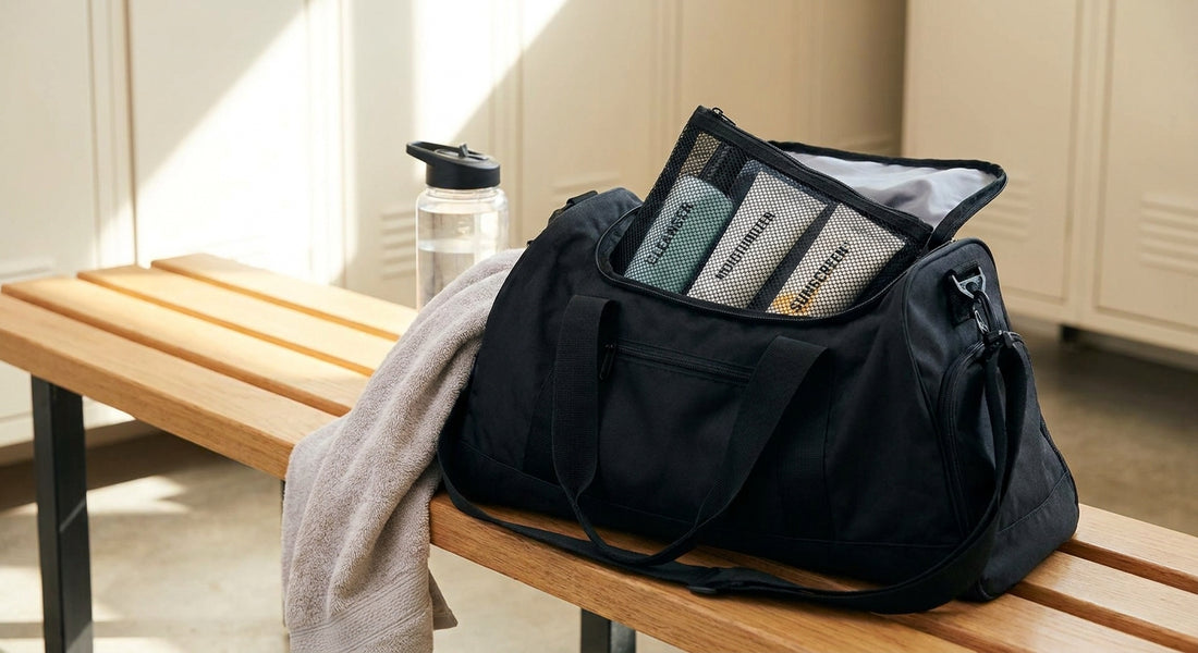 Skincare set for student athletes who shower at the gym daily